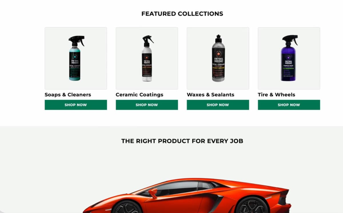 Detail Medic custom Shopify theme Screenshot image